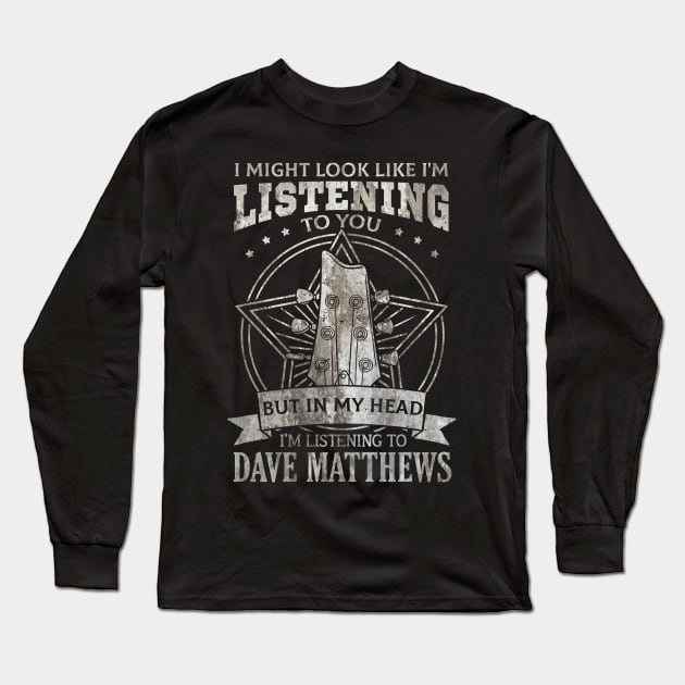 Dave Matthews Long Sleeve T-Shirt by Astraxxx